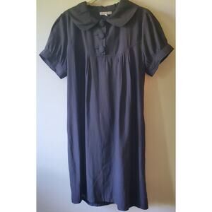 Romeo + Juliet Couture Black Baby Doll Dress Preppy Academia Coquette Size L
